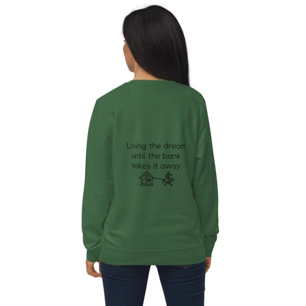 Unisex organic sweatshirt Bank takes it away - Image 3