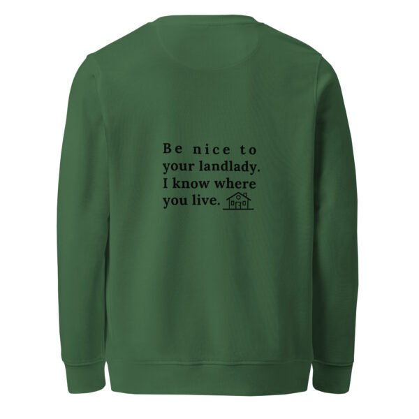 Unisex organic sweatshirt Be nice - Image 2