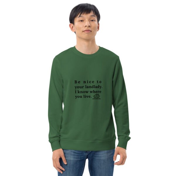 Unisex organic sweatshirt Be nice - Image 13