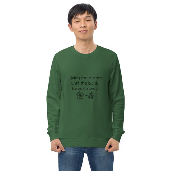 Unisex organic sweatshirt Bank takes it away - Image 6