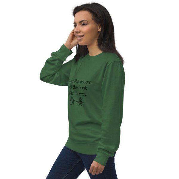 Unisex organic sweatshirt Bank takes it away - Image 2