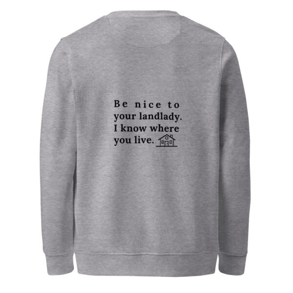 Unisex organic sweatshirt Be nice - Image 34