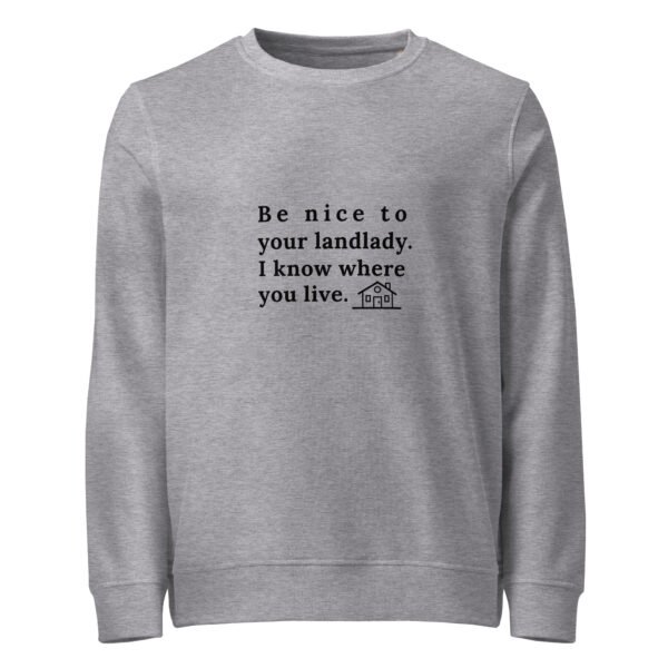 Unisex organic sweatshirt Be nice - Image 33