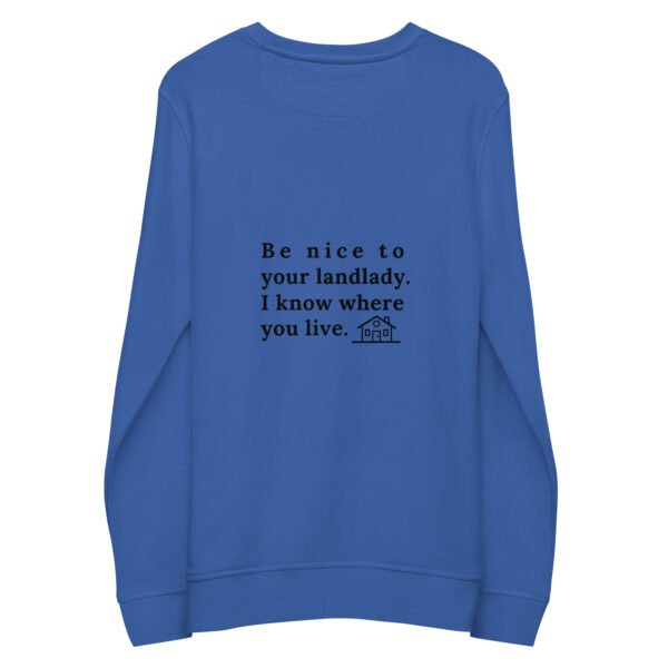 Unisex organic sweatshirt Be nice - Image 21