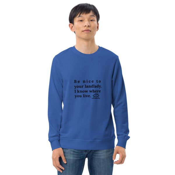Unisex organic sweatshirt Be nice - Image 27