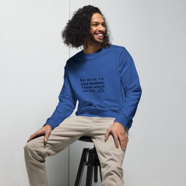 Unisex organic sweatshirt Be nice - Image 63