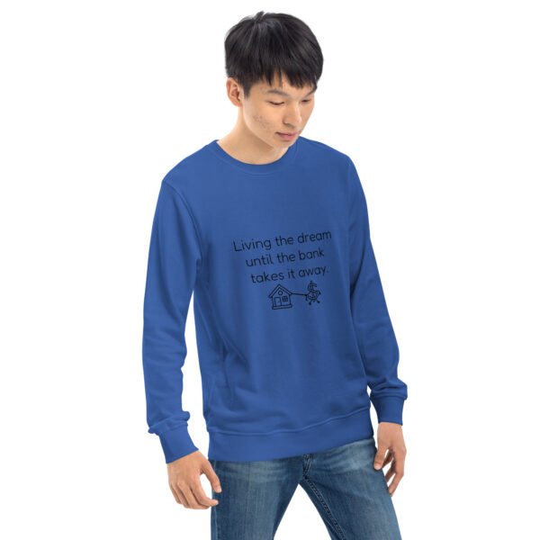 Unisex organic sweatshirt Bank takes it away - Image 11