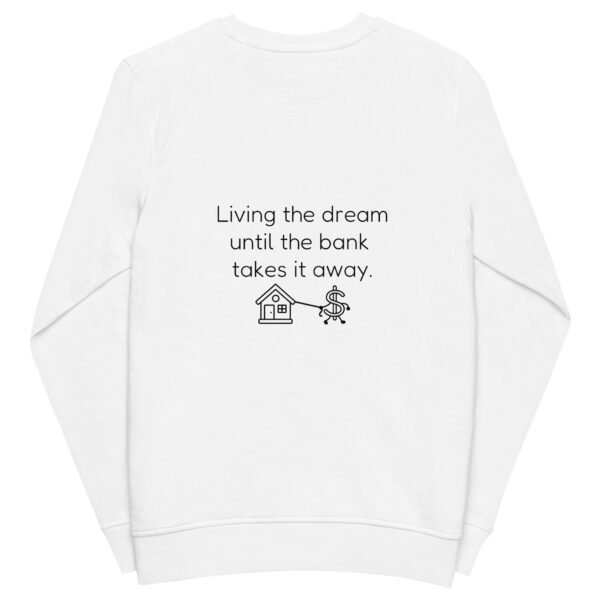 Unisex organic sweatshirt Bank takes it away - Image 35