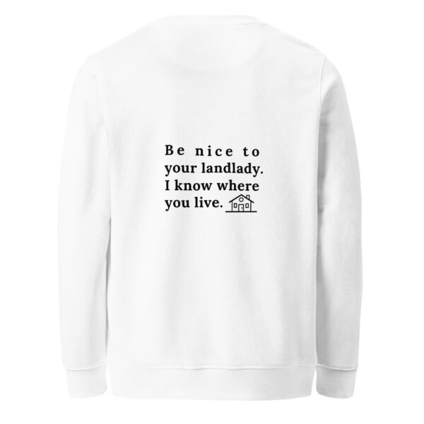 Unisex organic sweatshirt Be nice - Image 40
