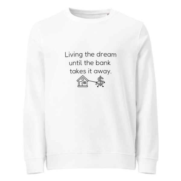 Unisex organic sweatshirt Bank takes it away - Image 23