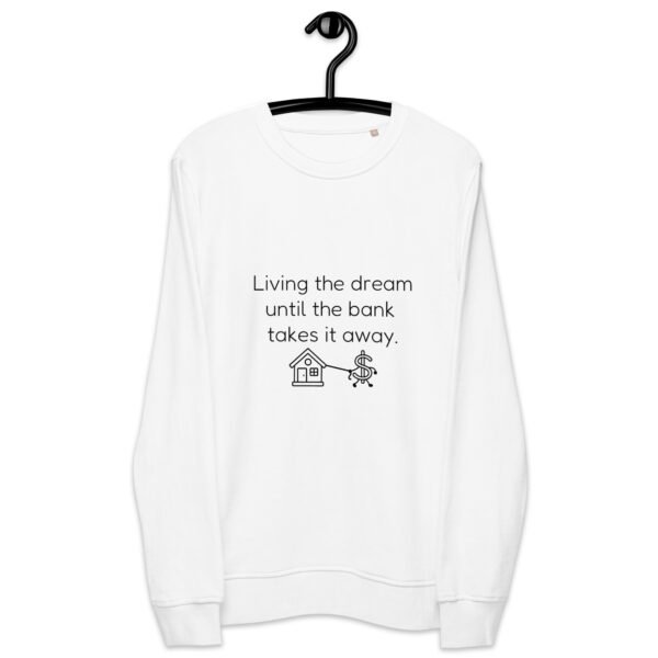 Unisex organic sweatshirt Bank takes it away - Image 26
