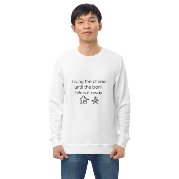 Unisex organic sweatshirt Bank takes it away - Image 29