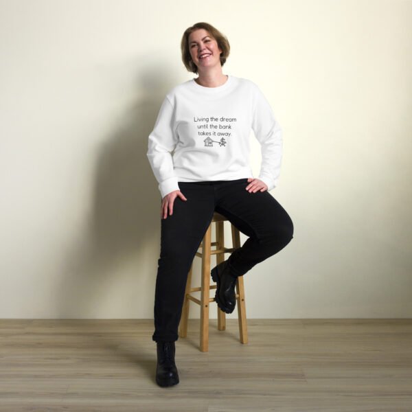 Unisex organic sweatshirt Bank takes it away - Image 31