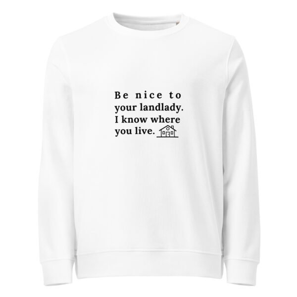 Unisex organic sweatshirt Be nice - Image 39