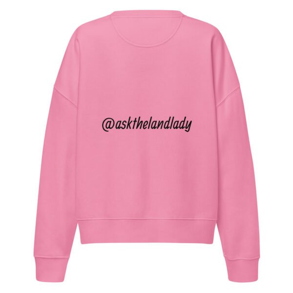 Women’s organic crew neck sweatshirt Queen - Image 3