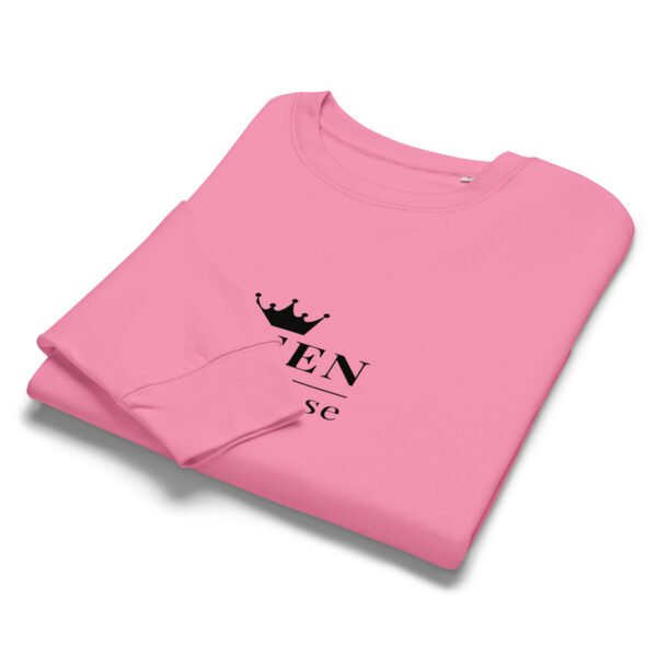 Women’s organic crew neck sweatshirt Queen - Image 4