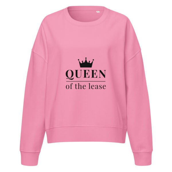 Women’s organic crew neck sweatshirt Queen - Image 5