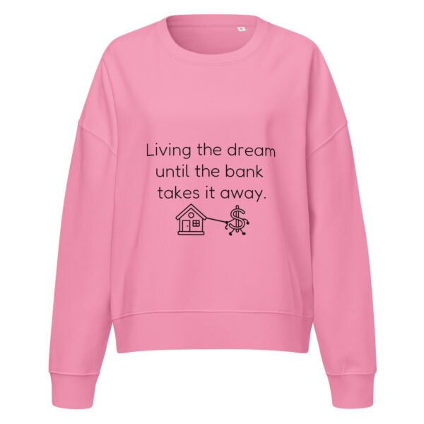 Women’s organic crew neck sweatshirt Bank takes it away - Image 5
