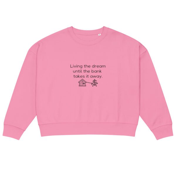 Women’s organic crew neck sweatshirt Bank takes it away - Image 11