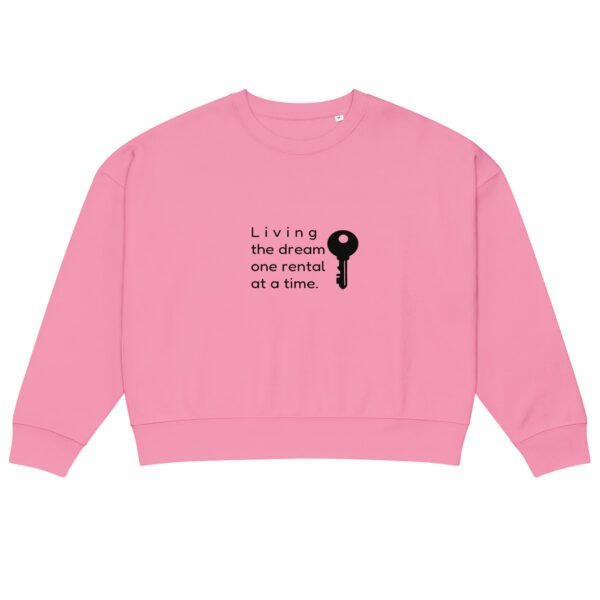 Women’s organic crew neck sweatshirt One rental - Image 15