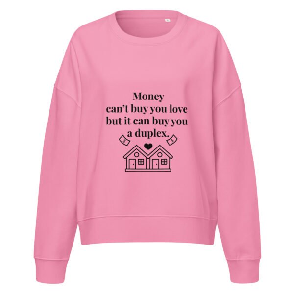 Women’s organic crew neck sweatshirt Duplex - Image 5