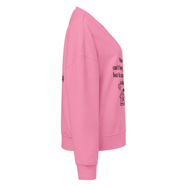 Women’s organic crew neck sweatshirt Duplex - Image 2