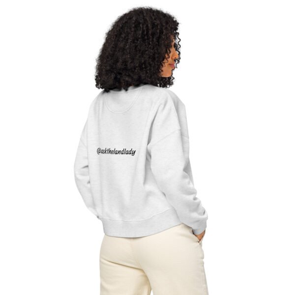 Women’s organic crew neck sweatshirt One rental - Image 9