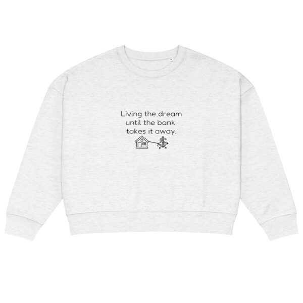 Women’s organic crew neck sweatshirt Bank takes it away - Image 12