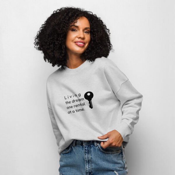 Women’s organic crew neck sweatshirt One rental - Image 8
