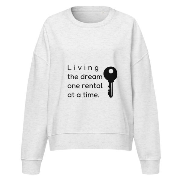 Women’s organic crew neck sweatshirt One rental - Image 10