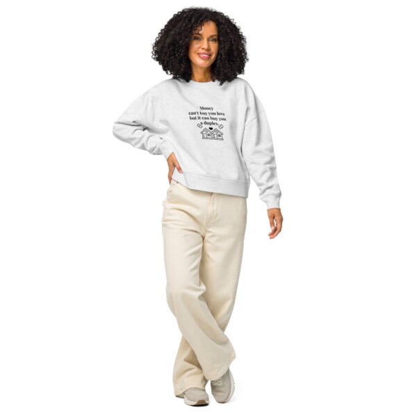 Women’s organic crew neck sweatshirt Duplex - Image 8