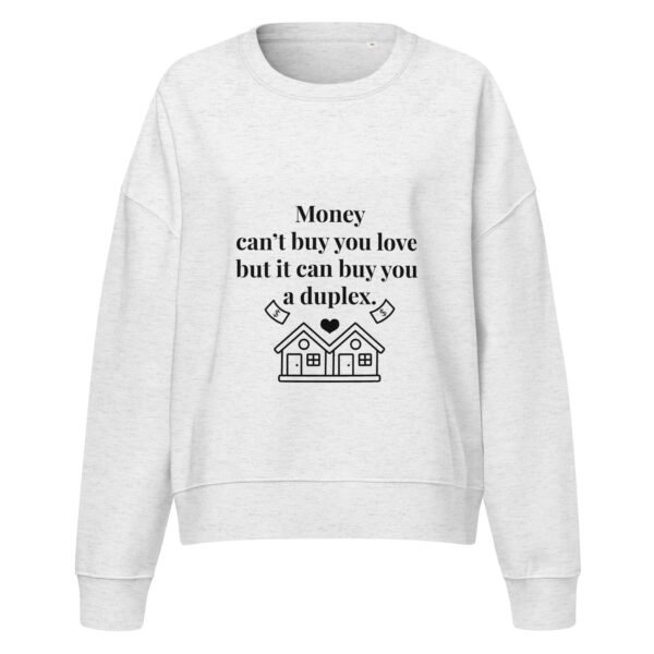 Women’s organic crew neck sweatshirt Duplex - Image 9