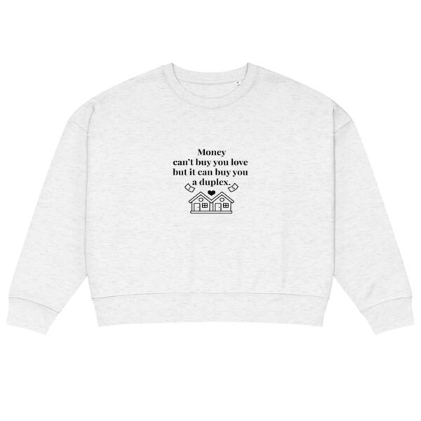 Women’s organic crew neck sweatshirt Duplex - Image 14