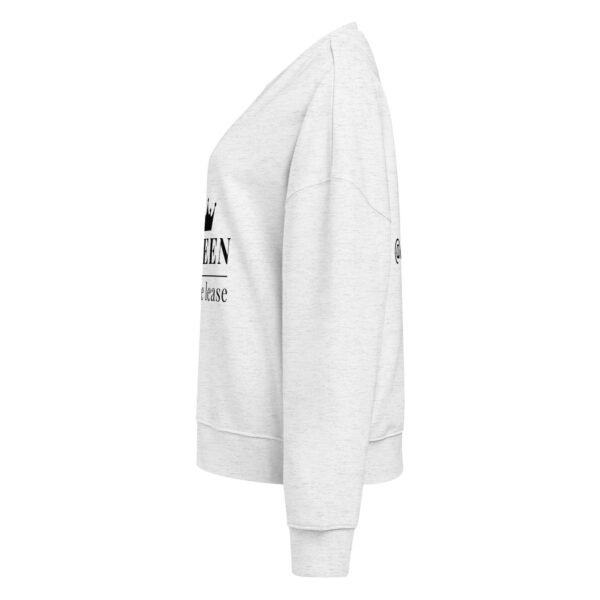 Women’s organic crew neck sweatshirt Queen - Image 8
