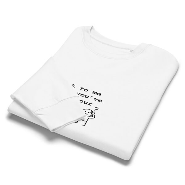 Women’s organic crew neck sweatshirt Read your lease - Image 10