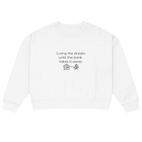 Women’s organic crew neck sweatshirt Bank takes it away - Image 13