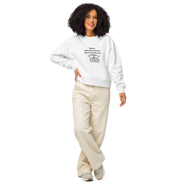 Women’s organic crew neck sweatshirt Duplex - Image 11