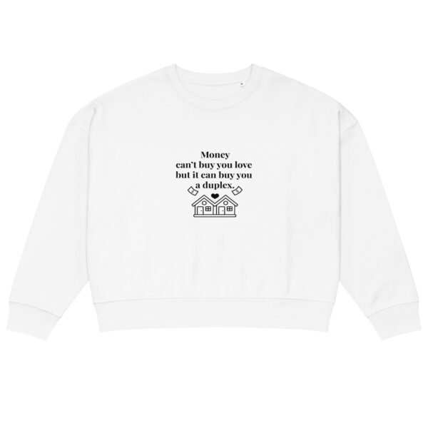 Women’s organic crew neck sweatshirt Duplex - Image 15