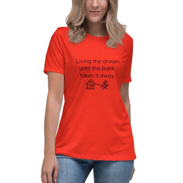 Women's Relaxed T-Shirt  Bank takes it away - Image 2
