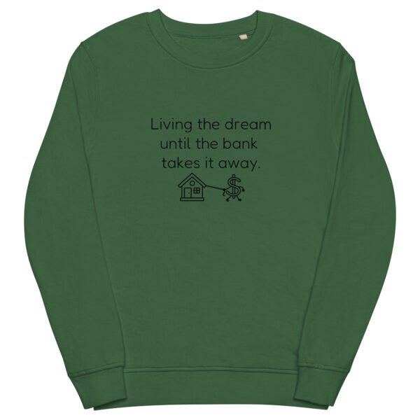 Unisex organic sweatshirt Bank takes it away - Image 37