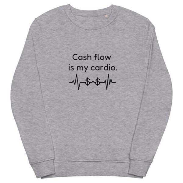 Unisex organic sweatshirt Cash Flow - Image 23