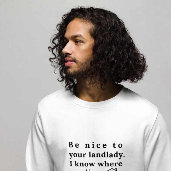 Unisex organic sweatshirt Be nice - Image 79