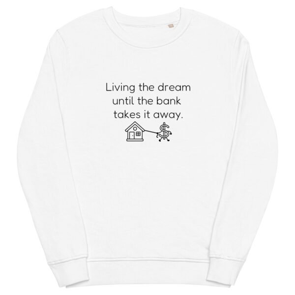 Unisex organic sweatshirt Bank takes it away - Image 43