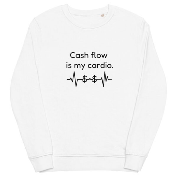 Unisex organic sweatshirt Cash Flow - Image 25