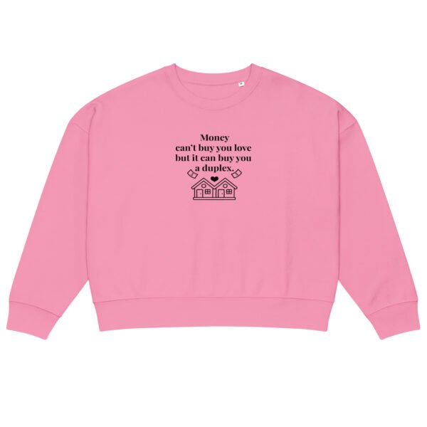 Women’s organic crew neck sweatshirt Duplex - Image 17