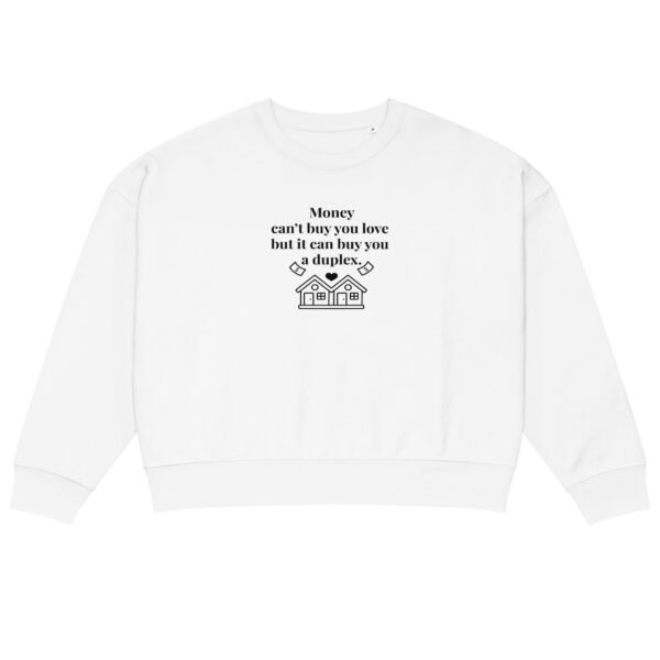 Women’s organic crew neck sweatshirt Duplex - Image 21