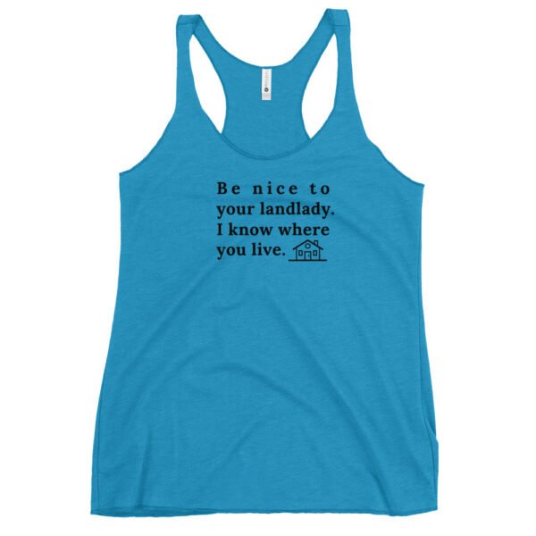 Women's Racerback Tank Be nice - Image 18