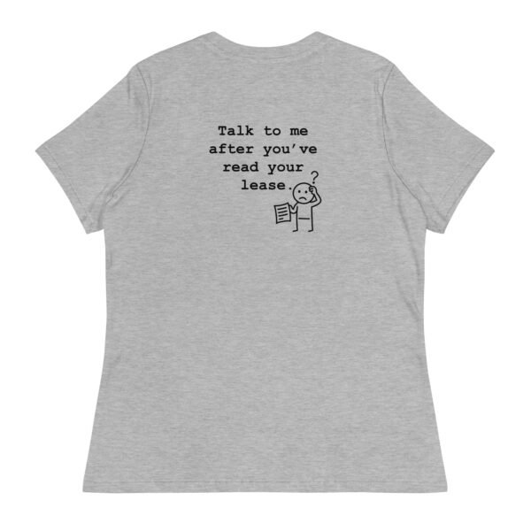 Women's Relaxed T-Shirt Read your lease - Image 63