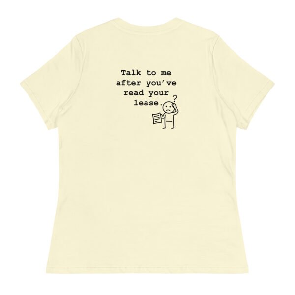 Women's Relaxed T-Shirt Read your lease - Image 79