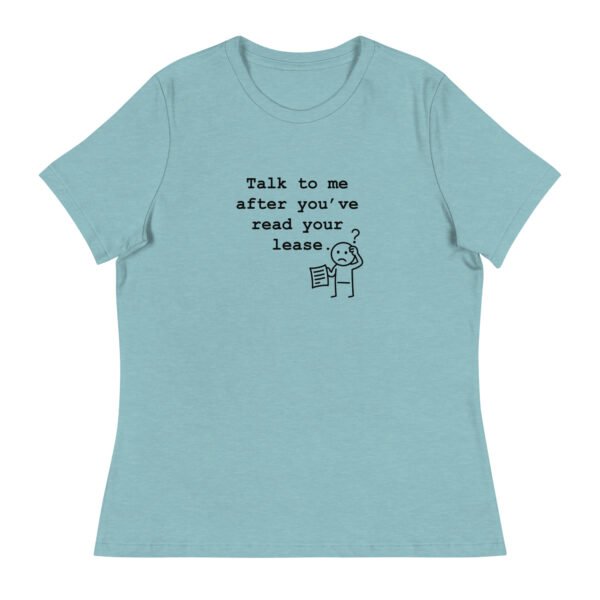 Women's Relaxed T-Shirt Read your lease - Image 59